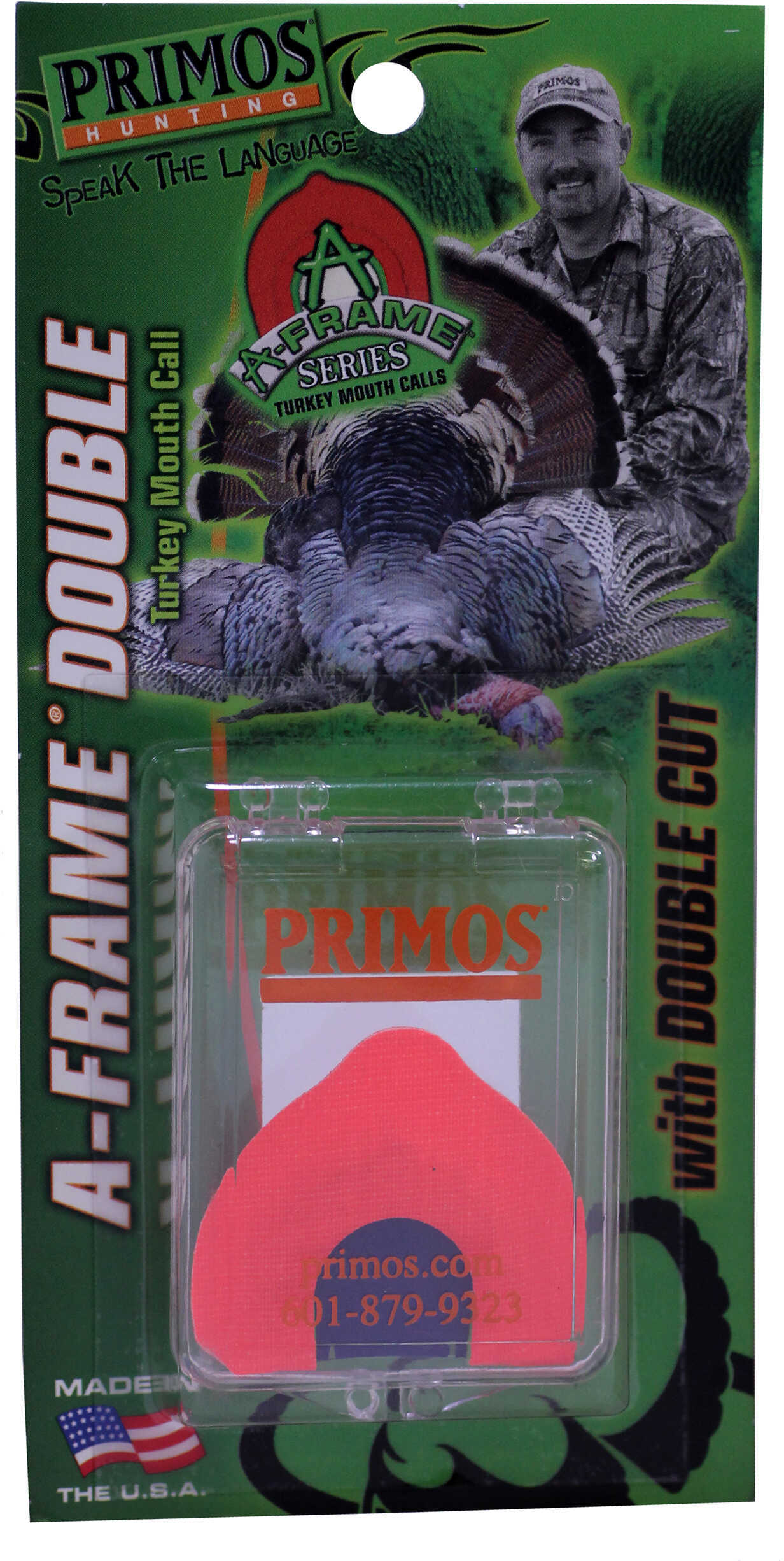 Primos Turkey Mouth Call A-Frame Double with Cut 1184