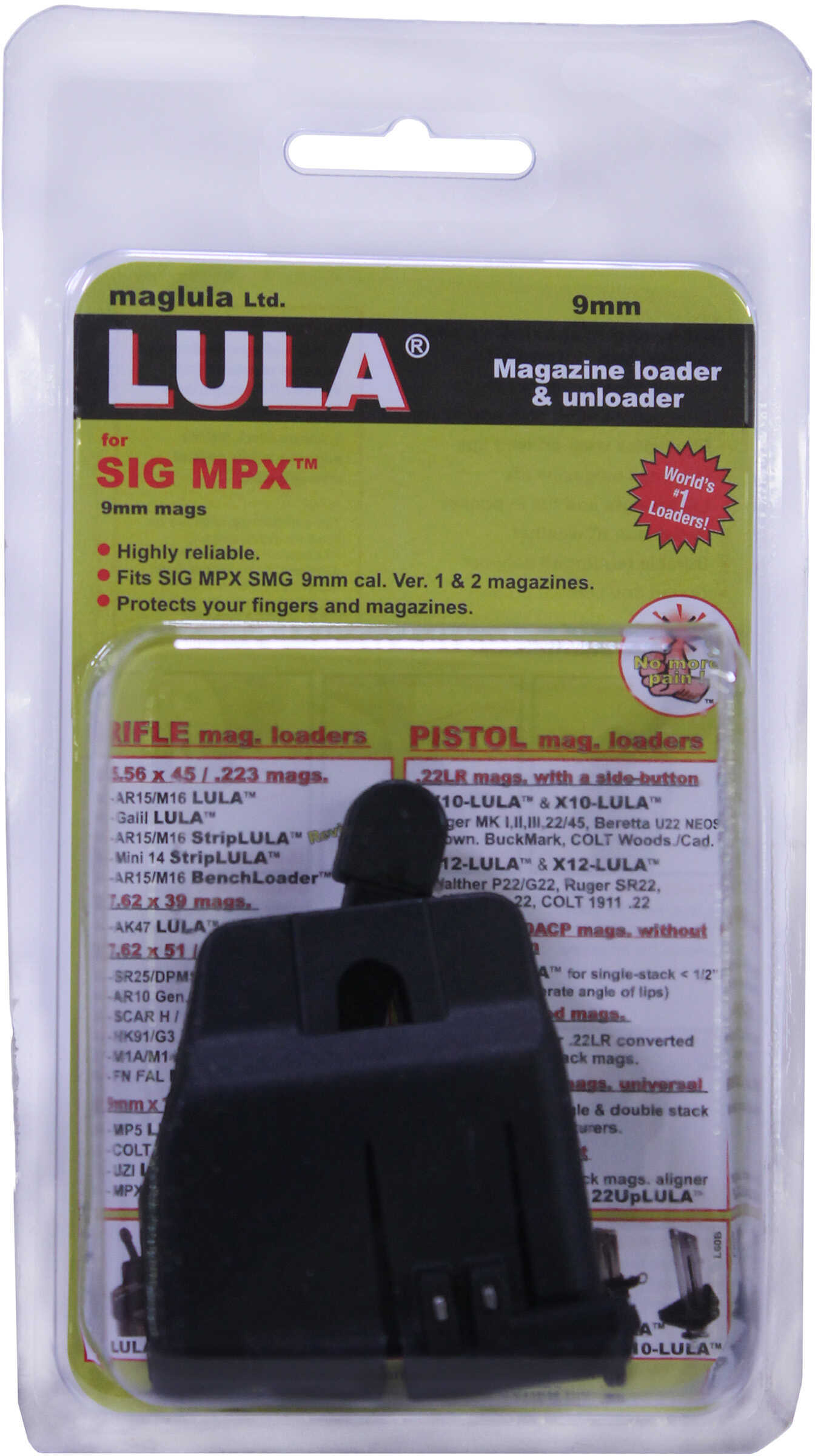 Maglula Magazine Loader & Unloader Sig Sauer MPX 9mm, Black Md: LU19B
