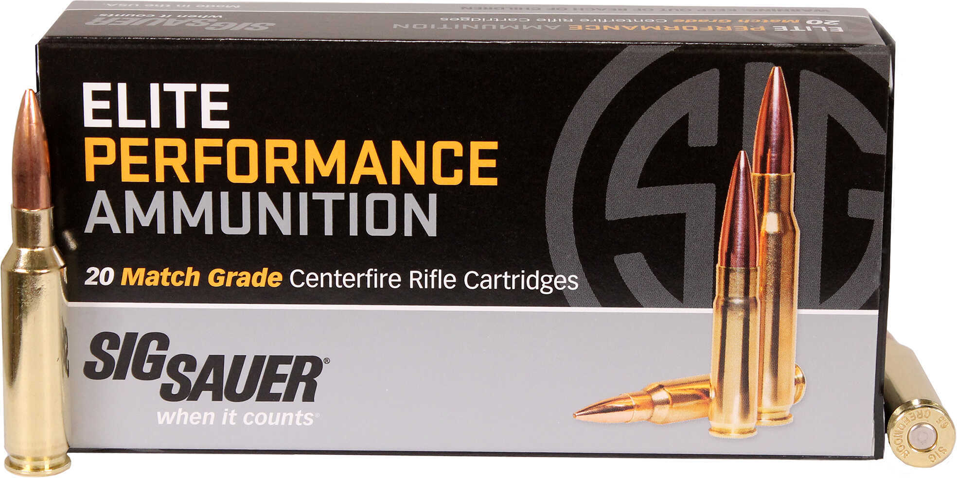 6.5 Creedmoor 20 Rounds Ammunition Sig Sauer 140 Grain Open Tip Match