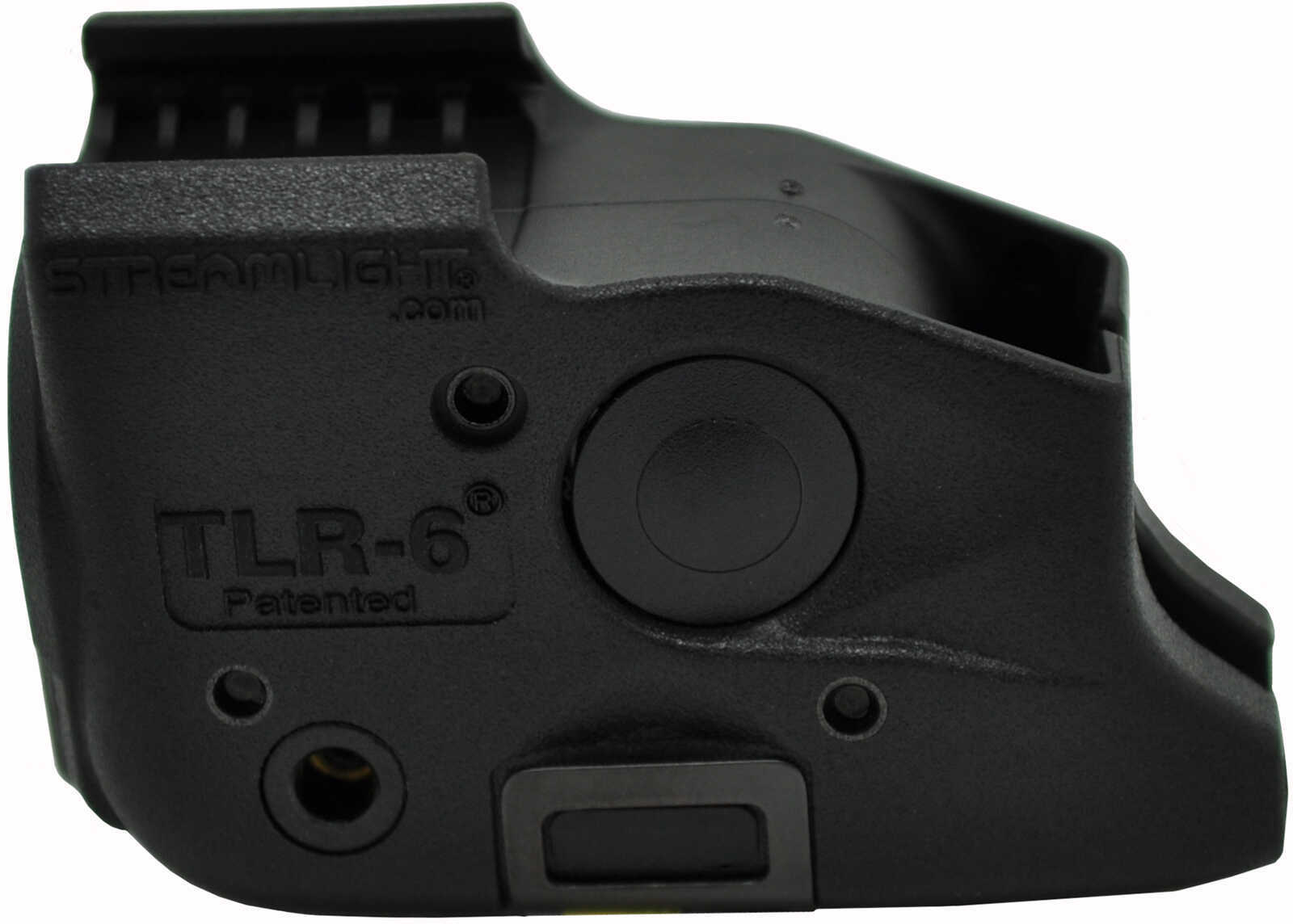 Streamlight TLR-6 Fits Glock 17/22 and 19/23 Black White LED and Red Laser Includes 2 CR 1/3N Lithium Batteries 69290