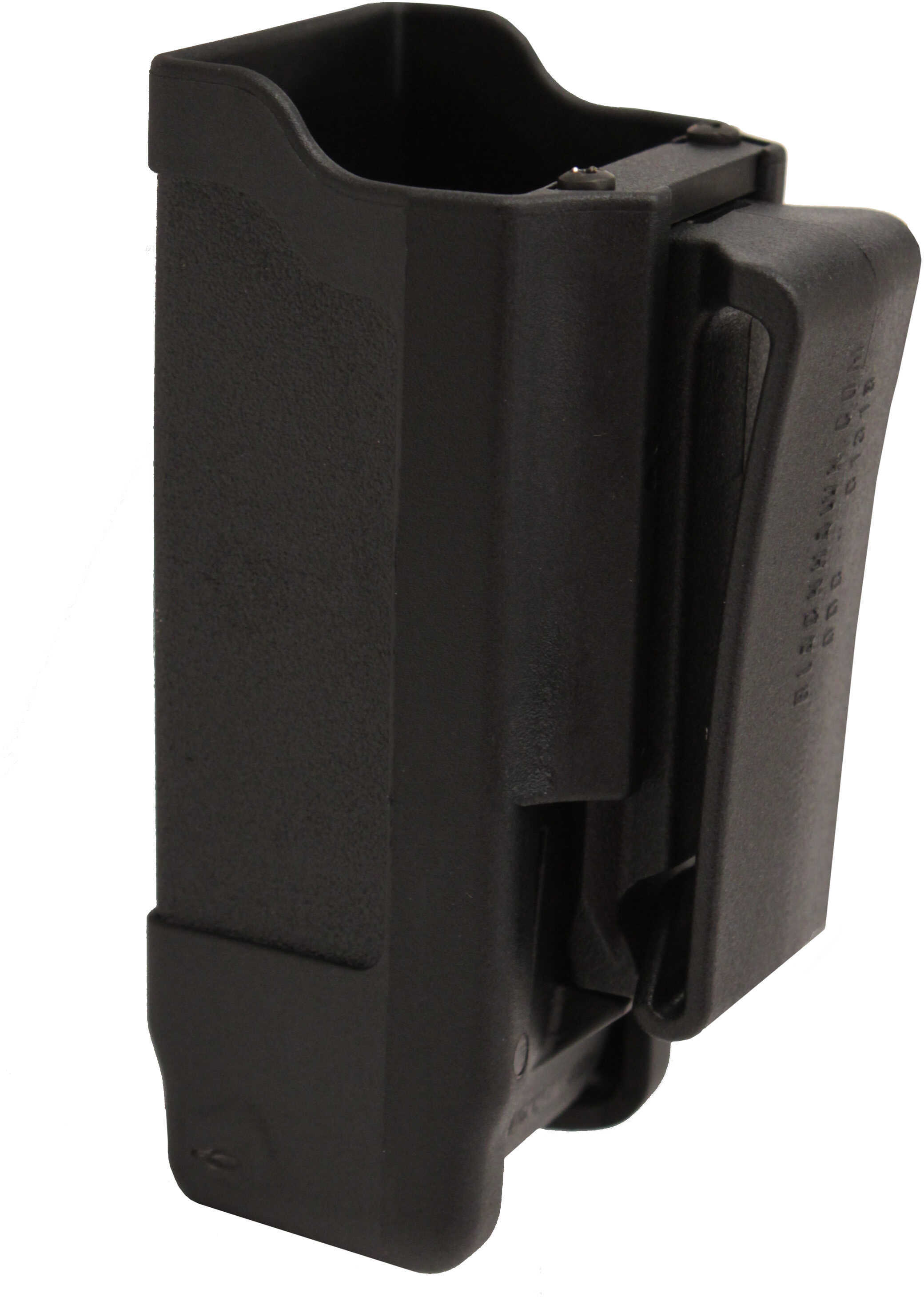 BlackHawk Products Group Carbon-Fiber Single Magazine Case Double stack 9mm/.40 Caliber - Built-in tension spri 410600PBK
