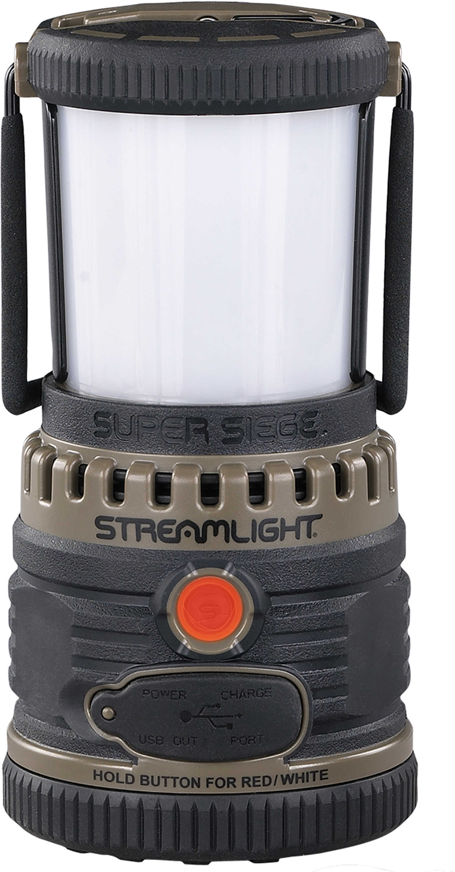 Streamlight Super Siege Rechargeable Lantern Portable USB Charger Coyote Brown 44947