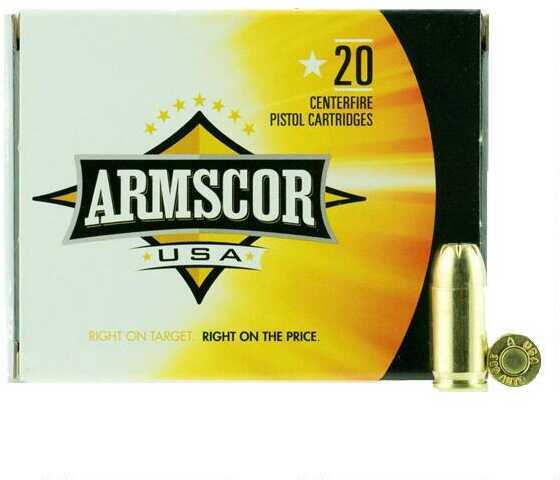 380 ACP 20 Rounds Ammunition Armscor Precision Inc 95 Grain Jacketed Hollow Point