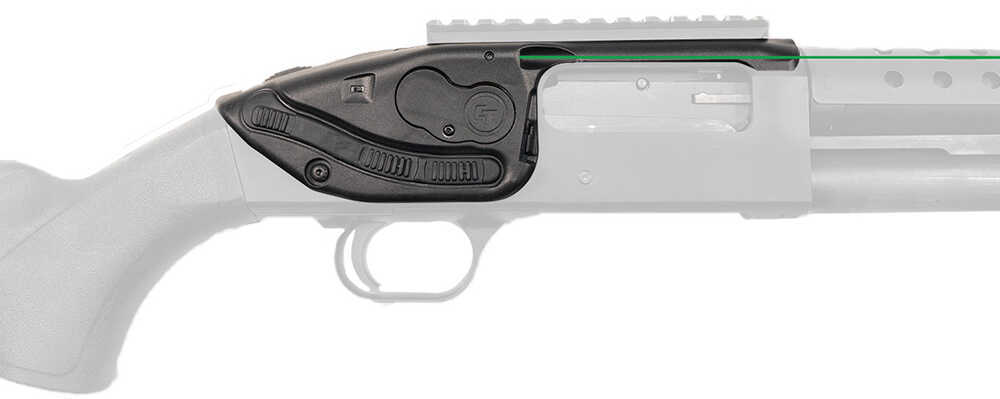 Crimson Trace Corporation Lasersaddle Ambidextrous Activation Fits Mossberg Shockwave/500/590 Green Black LS-250G