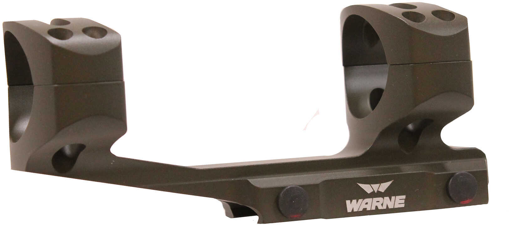 Warne Scope Mounts Generation 2 30mm Fits AR Rifles Extended Skeletonized OD Green Finish XSKEL30OD