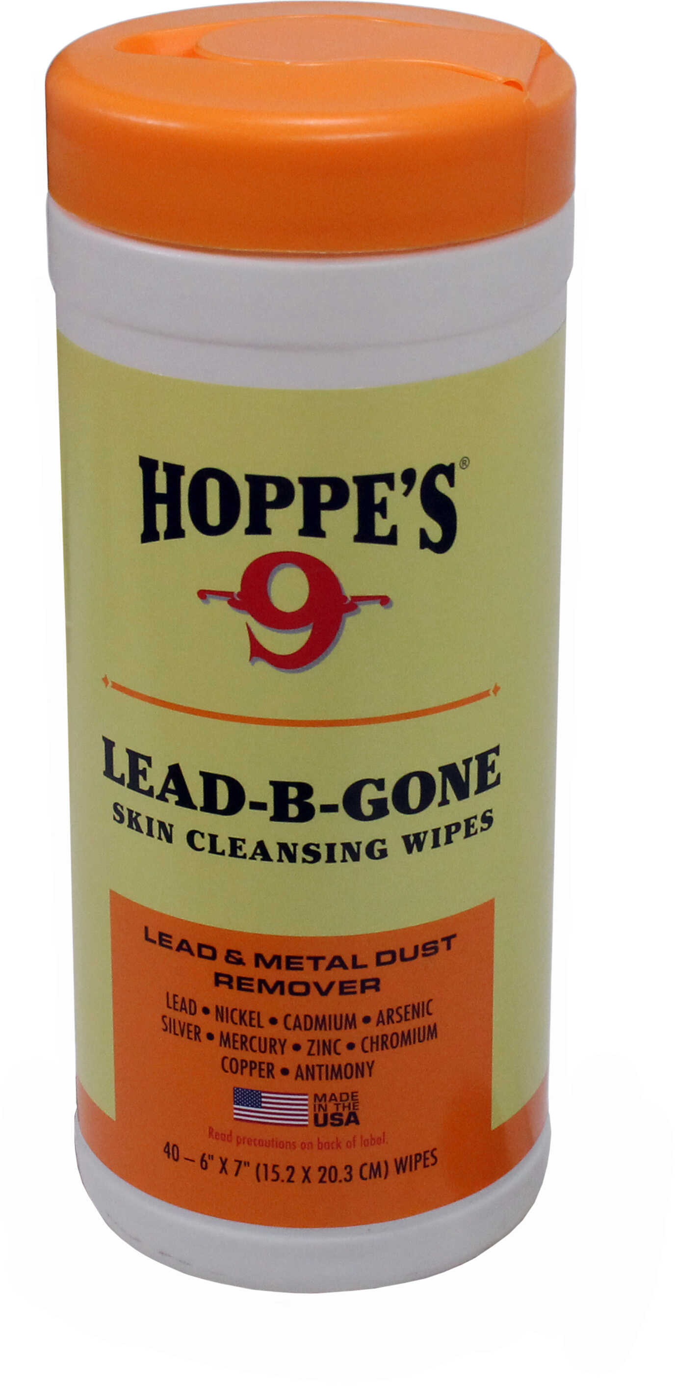 Hoppe's Lead-B-Gone Skin Cleansing Wipes, Package of 40 Md: LBG40