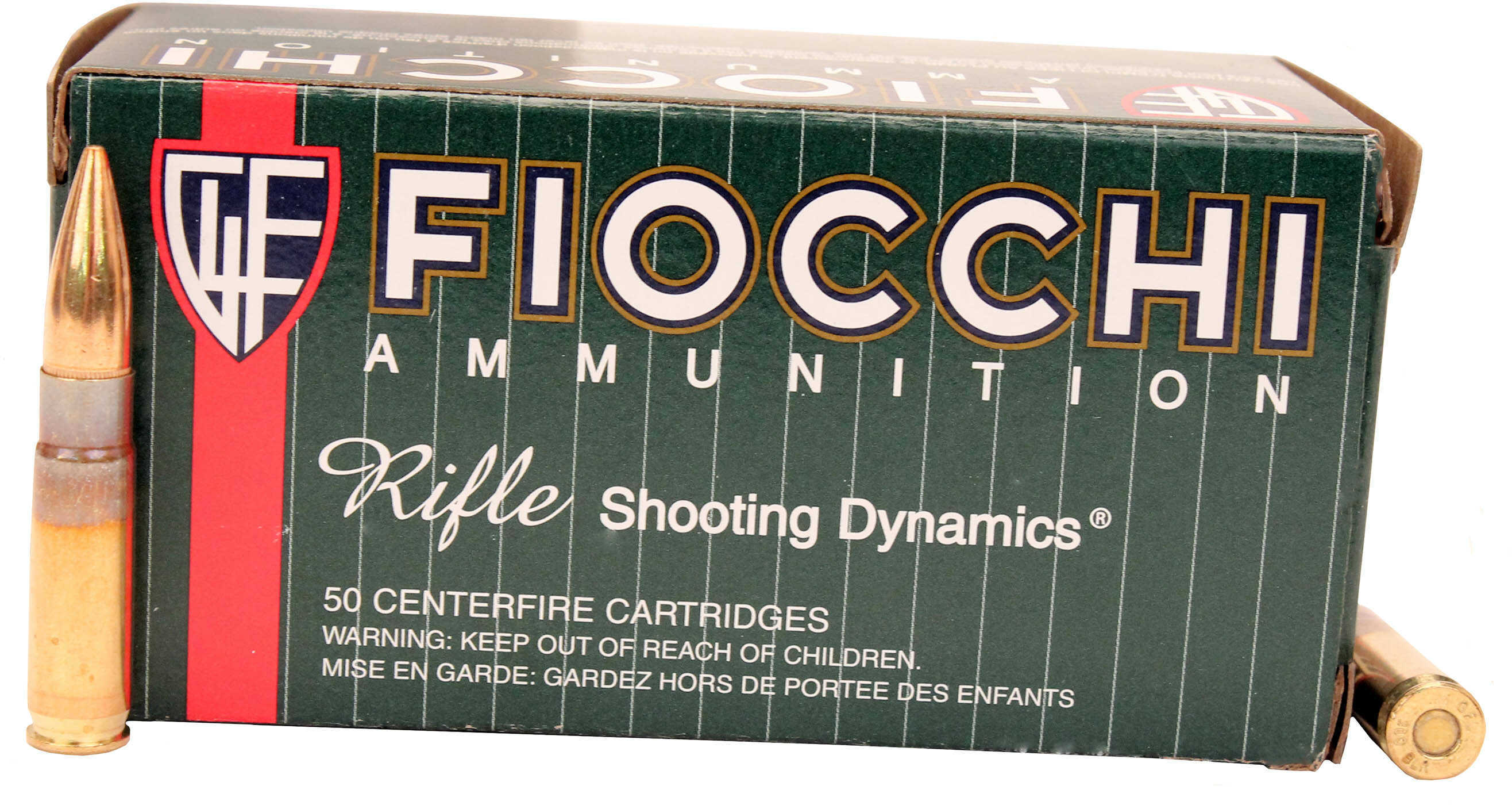 Fiocchi Ammunition Rifle 300 AAC Blackout Ammo 150 Grain Full Metal Jacket Boat Tail 50 Rounds Per Box 300BLKC