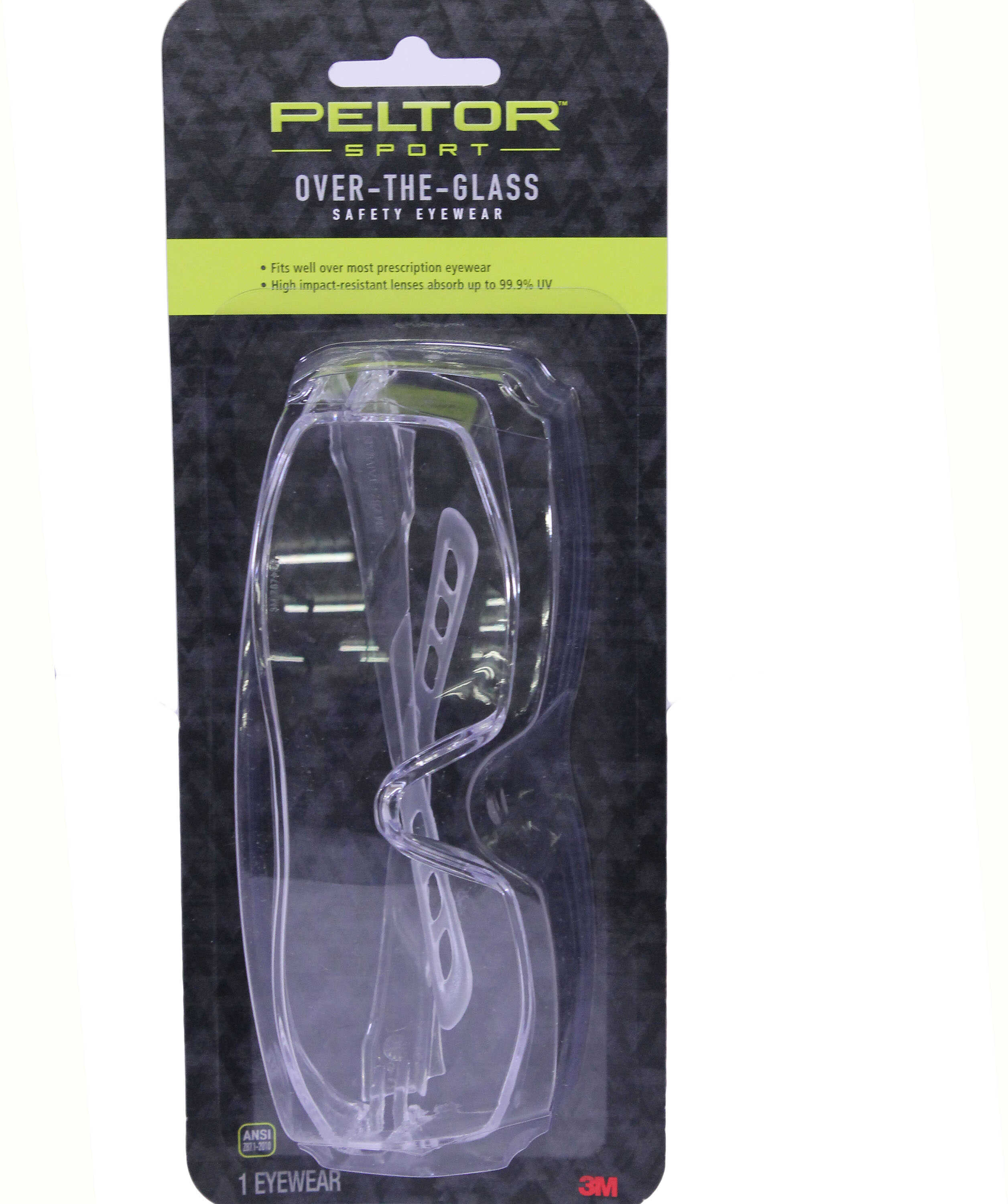 Peltor Sport Over-The-Glass Eyewear, Clear Md: 47030-PEL-6