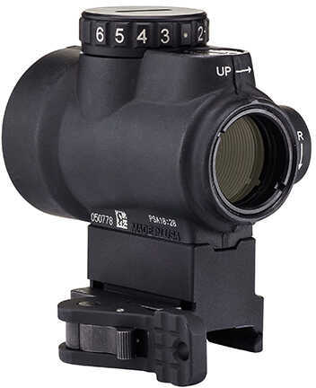 Trijicon Miniature Rifle Optic (MRO) Sight 2.0 MOA Adjustable Green Dot with Full Co-Witness Levered QR Mount, Matte Bla