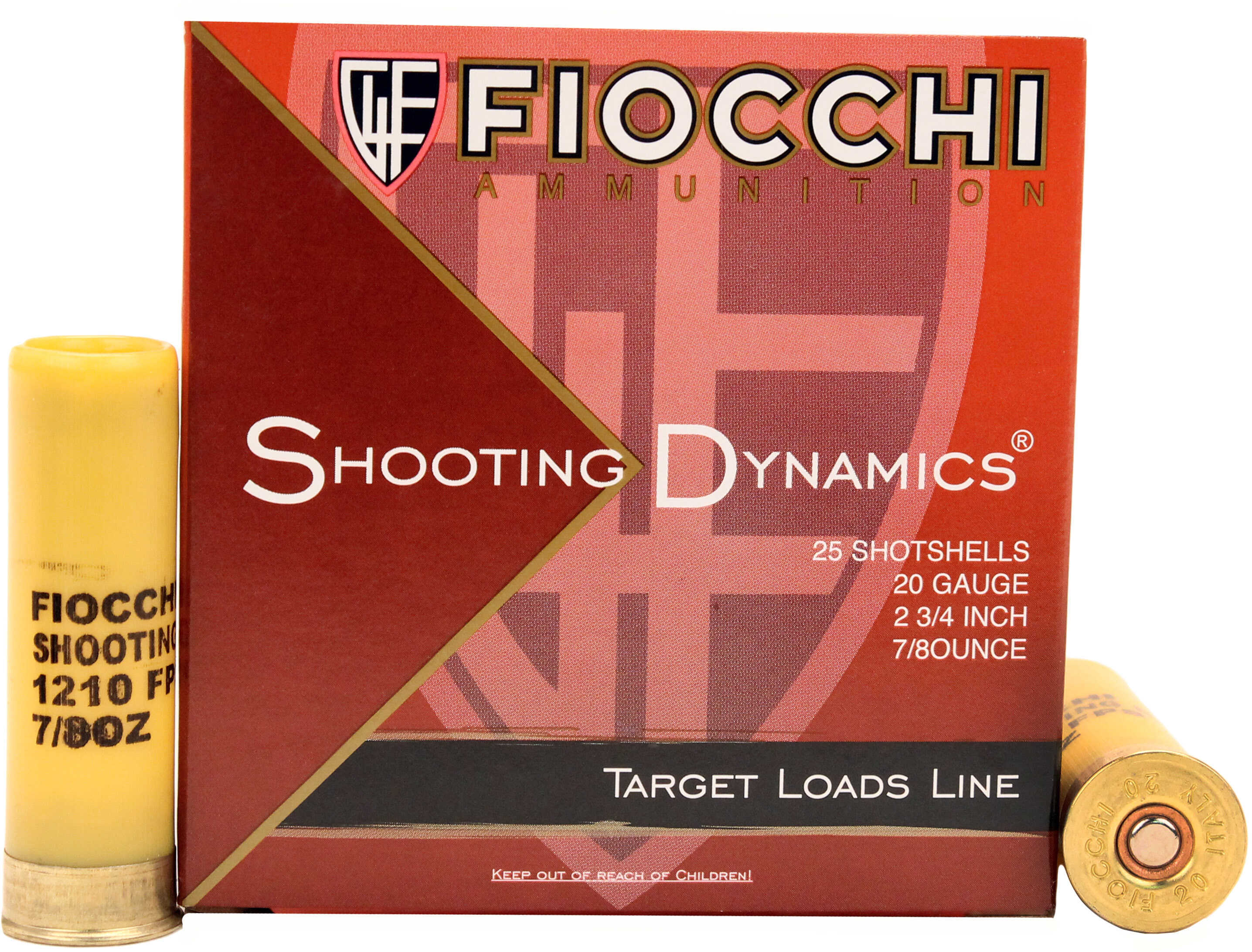 20 Gauge 25 Rounds Ammunition Fiocchi Ammo 2 3/4" 7/8 oz Lead #7.5