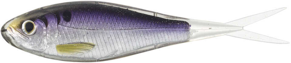 LiveTarget Skip Shad Soft Jerkbait Freshwater Lure 3 1/2" Length oz Variable Depth Silver/Purple Package of