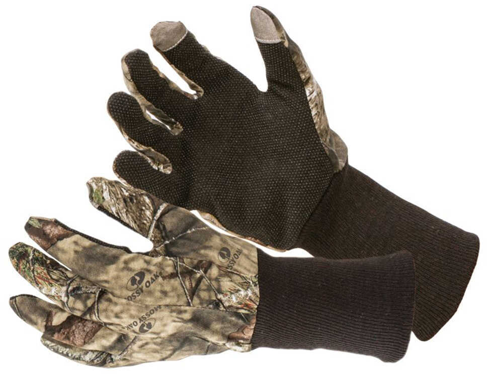 Allen Cases Jersey Hunting Gloves with Dot Grip Palm, Mossy Oak Break-Up Country