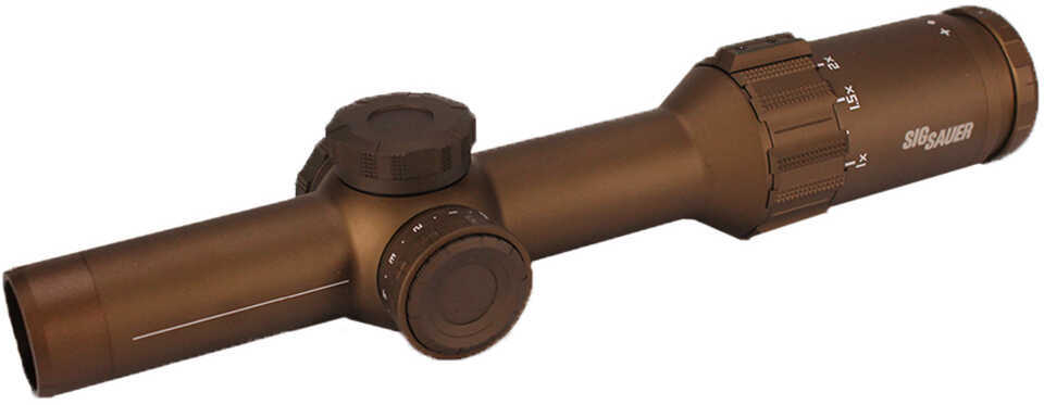 Sig Sauer Tango6T Riflescope 1-6x24mm, 30mm Tube, 556-762 Horseshoe Illuminated Reticle, Flat Dark Earth