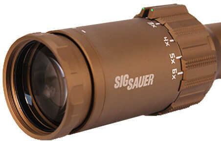 Sig Sauer Tango6T Riflescope 1-6x24mm, 30mm Tube, 556-762 Horseshoe Illuminated Reticle, Flat Dark Earth