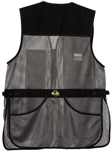 Browning Trapper Creek Mesh Shooting Vest Black/Gray, Large, Right Hand