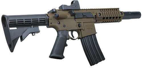 Crosman Bushmaster MPW Full Auto BB Gun, CO2-Powered with a Red Dot Sight