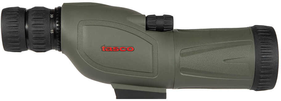 Tasco Spotting Scope 15-45x50mm, Straight, Tripod and Soft Case, Green