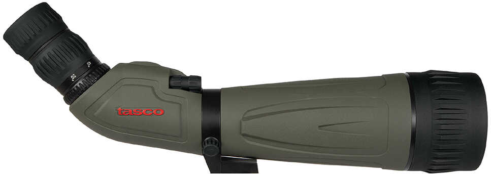 Tasco Spotting Scope 20-60x80mm, Angled, Tripod and Soft Case, Green