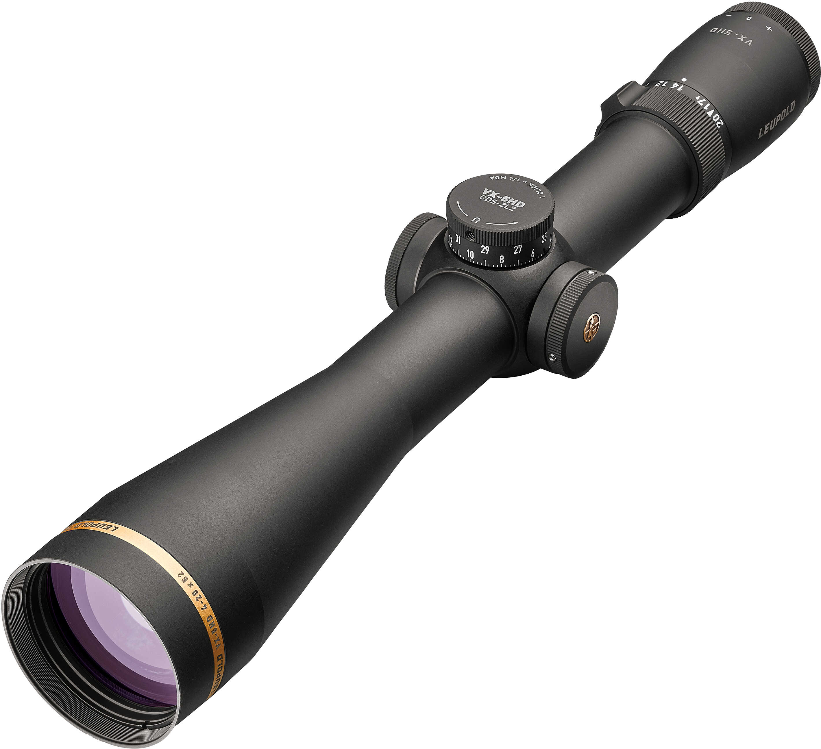 Leupold VX-5HD Riflescope 4-20x52mm, 34mm Tube, SF, CDS-ZL2 Duplex Reticle, Matte Black