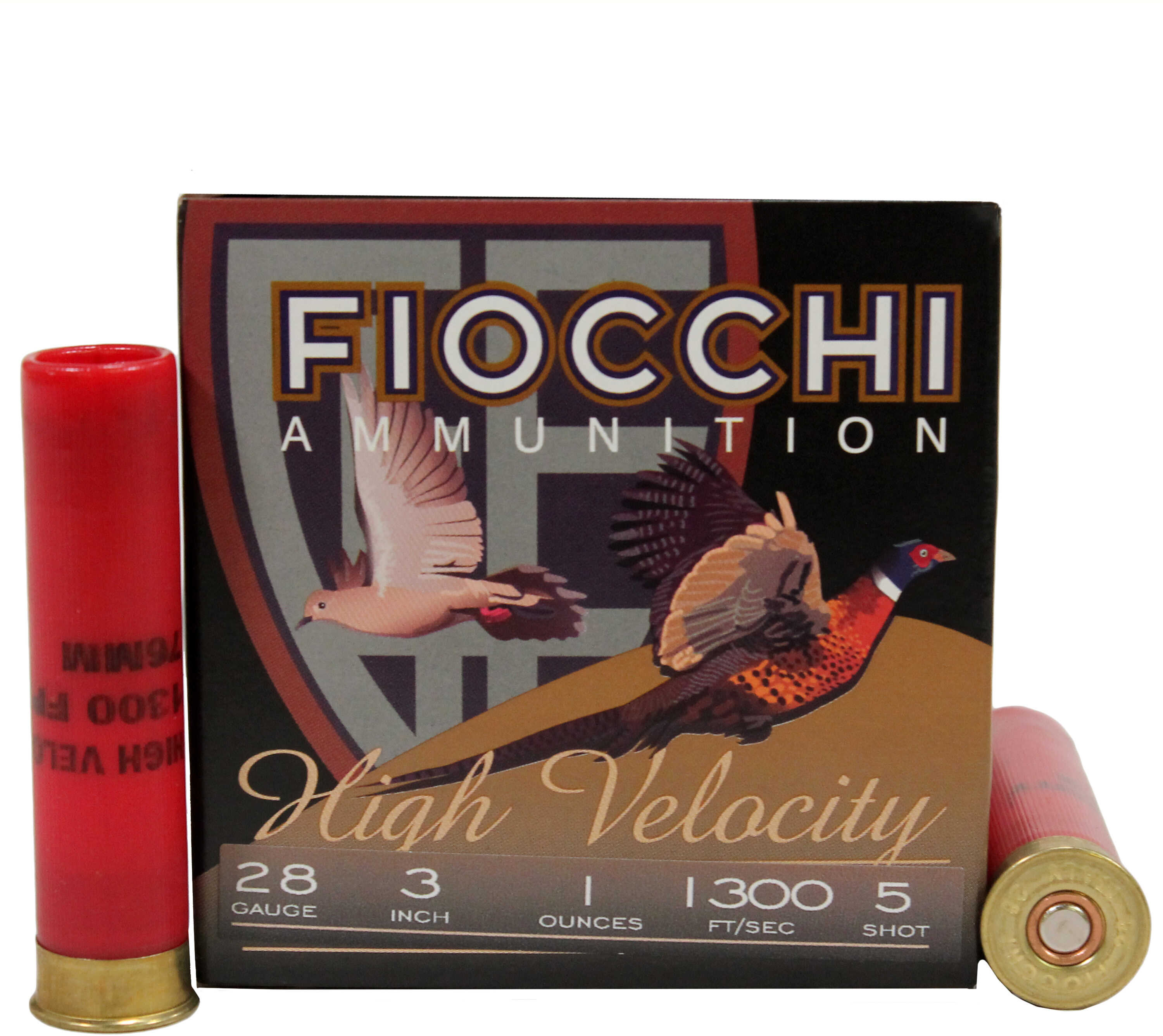 28 Gauge 25 Rounds Ammunition Fiocchi Ammo 3" 1 oz Lead #5