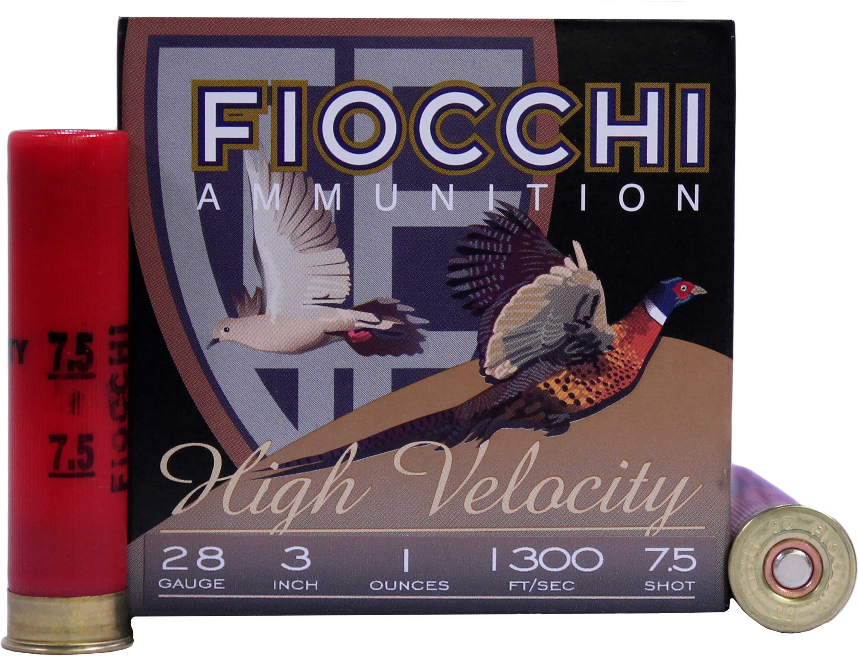 28 Gauge 25 Rounds Ammunition Fiocchi Ammo 3" 1 oz Lead #7 1/2