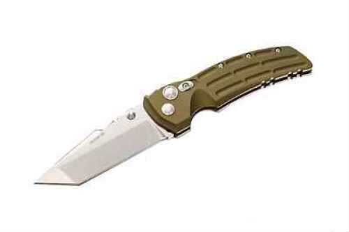 Hogue Aluminum Frame 3.5 Tanto Blade, Tumble Finish, Matte OD Green 34161