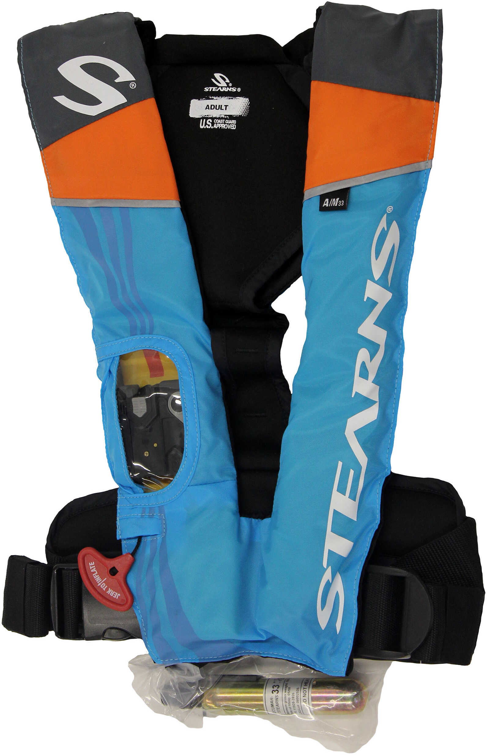 Stearns PFD 1493 Auto/Manual, Inflatable, Blue Md: 2000013886