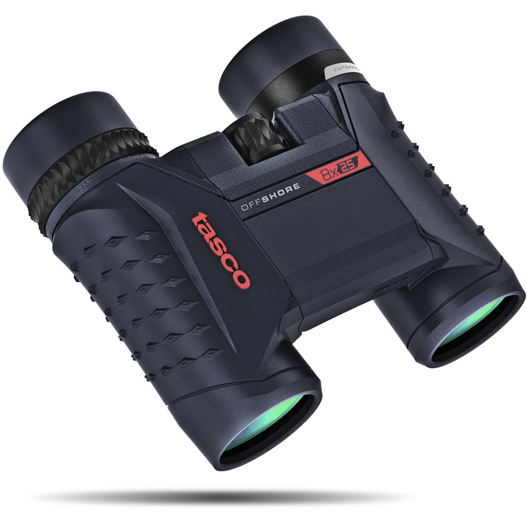 Officeshore Binoculars 8x25mm, Roof Prism, Dark Gray with Blue