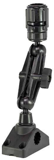 Scotty 1 1/2" Ball Mount with Gear Head Post and 241 Side Deck Black