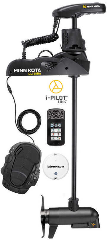 Minn Kota Riptide Ulterra 80 Trolling Motor 45" Shaft Length lbs Thrust i-Pilot Link & Bluetooth with Built In MEGA