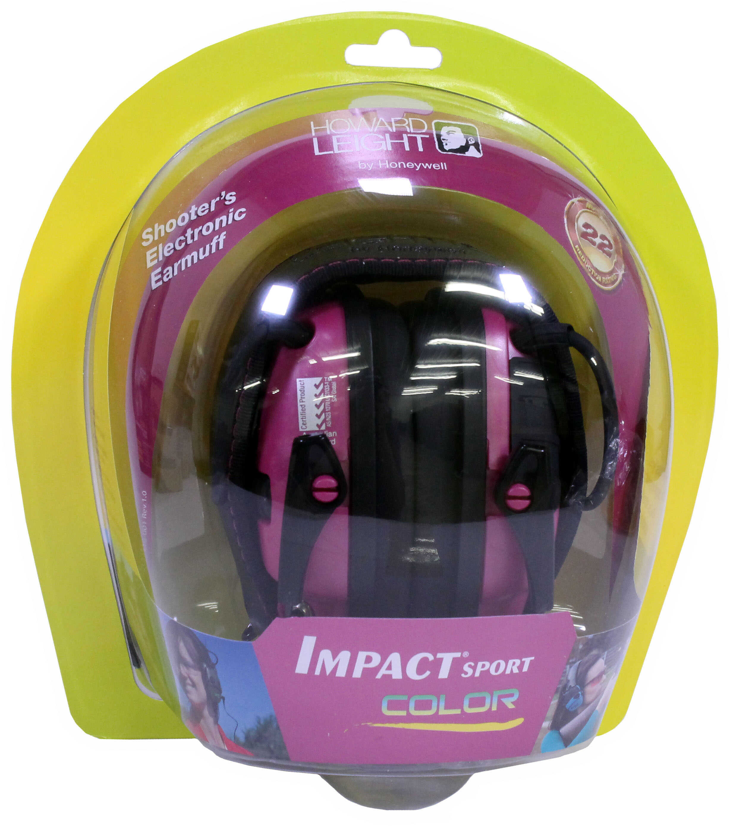 Howard Leight Industries Impact Sport Electronic Earmuff Pink Md: R-02523