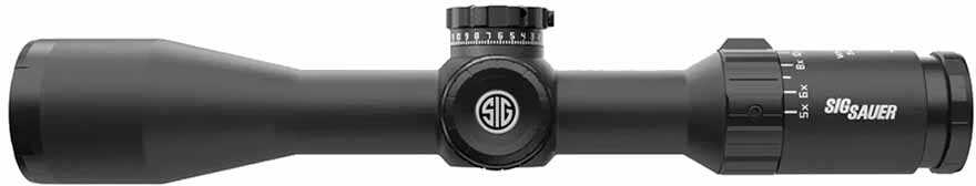 Sig Sauer Electro-Optics Sow53017 Whiskey5 3-15X 44mm Obj 34.1-6.8 ft @ 100 yds FOV 30mm Tube Black Finish Illuminated M