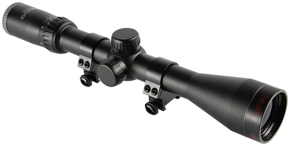 Tasco Rimfire Riflescope, 4x32mm, 1" Main Tube, Truplex Reticle, Matte Black