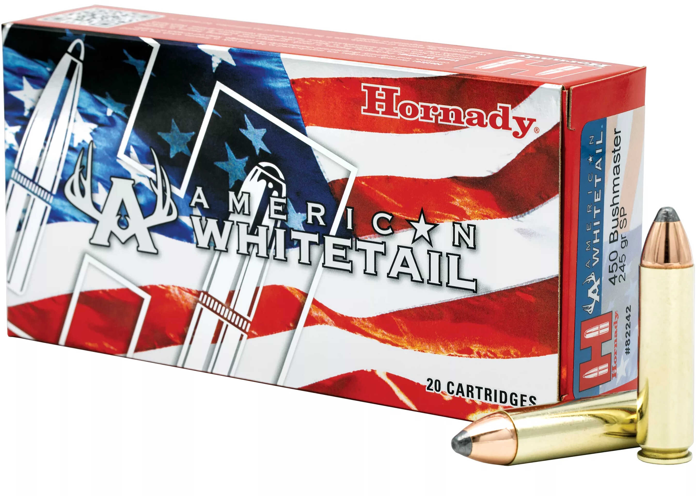 450 Bushmaster 20 Rounds Ammunition Hornady 245 Grain Soft Point