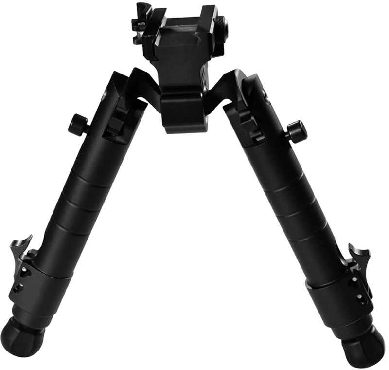 Warne Scope Mounts Skyline Precision Bipod Black Finish Fits Picatinny or Weaver Rail 3 Position Leg Rotation 6.9"-9.1"