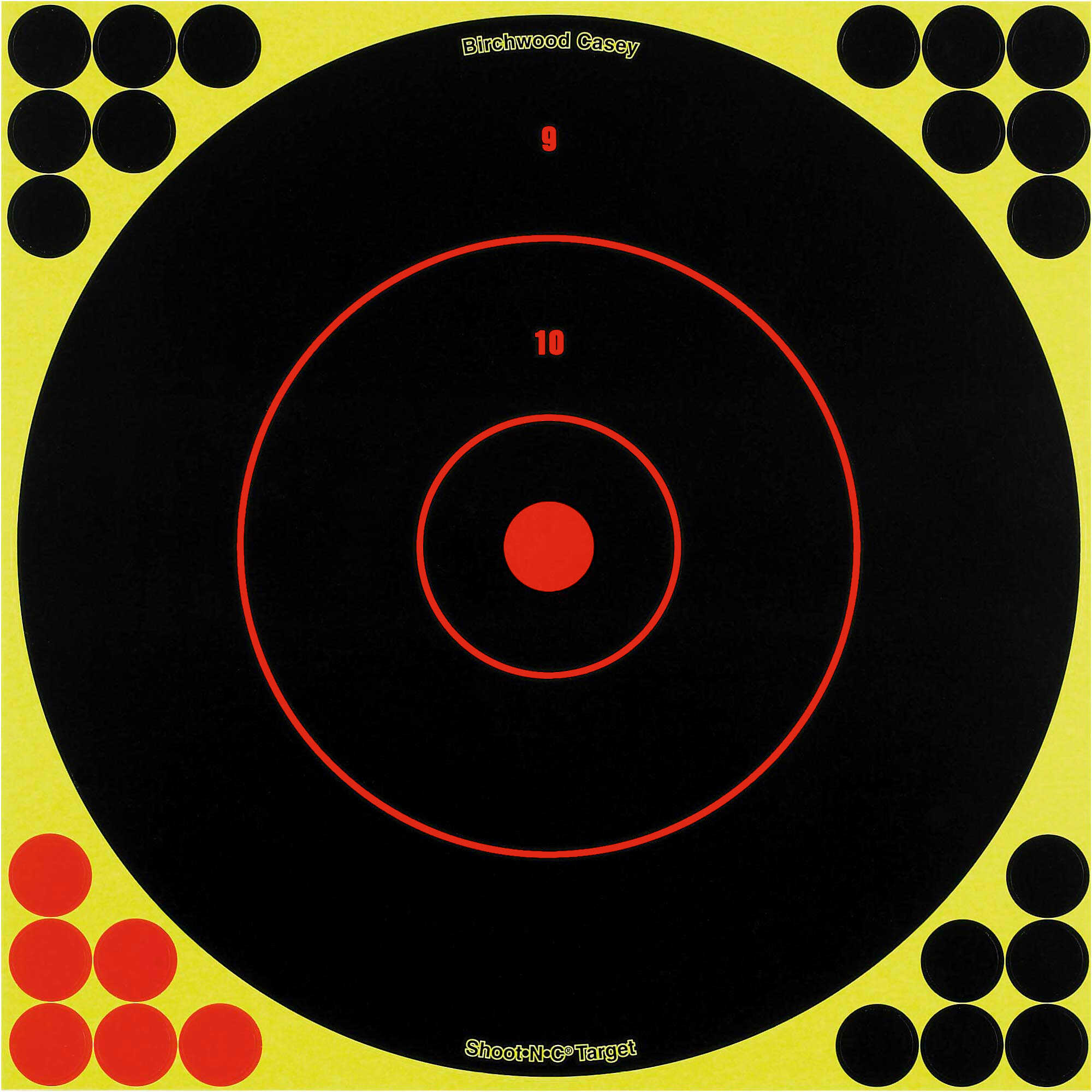 Birchwood Casey Shoot-N-C Targets: Bull's-Eye SRC-5 12" Round 200 Yard (5 Pack) 34012