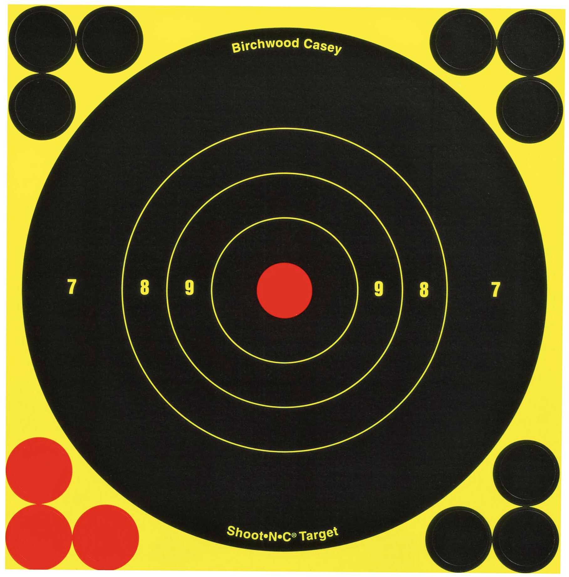 Birchwood Casey Shoot-N-C Targets: Bulls-Eye 5.5" Round (Per 12) 34512