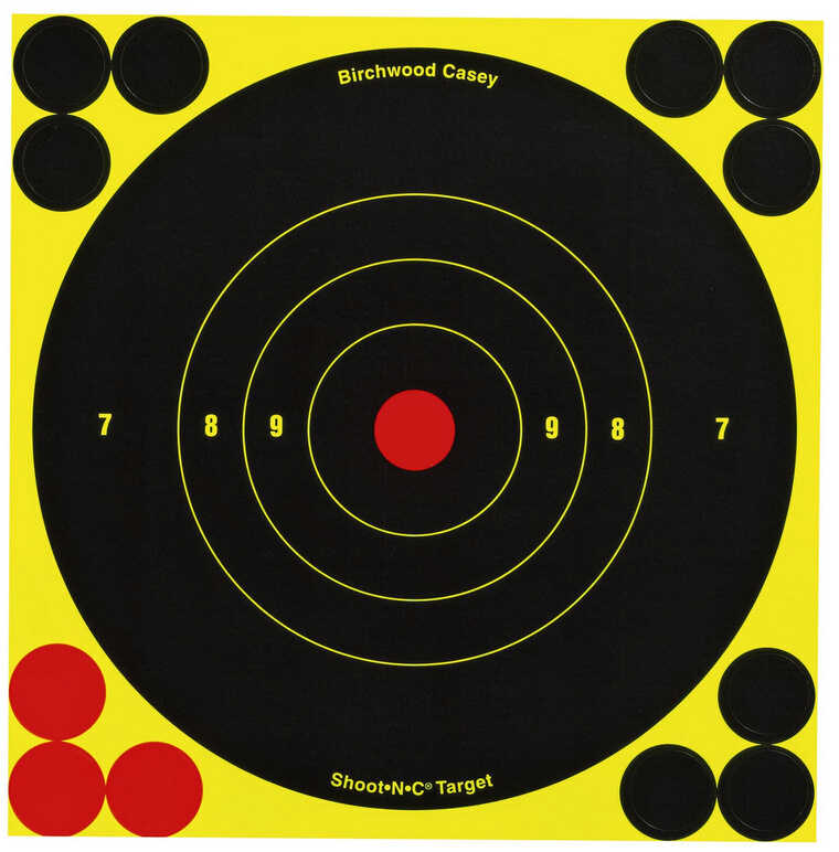 Birchwood Casey Shoot-N-C Targets: Bulls-Eye 5.5" Round (Per 60) 34550