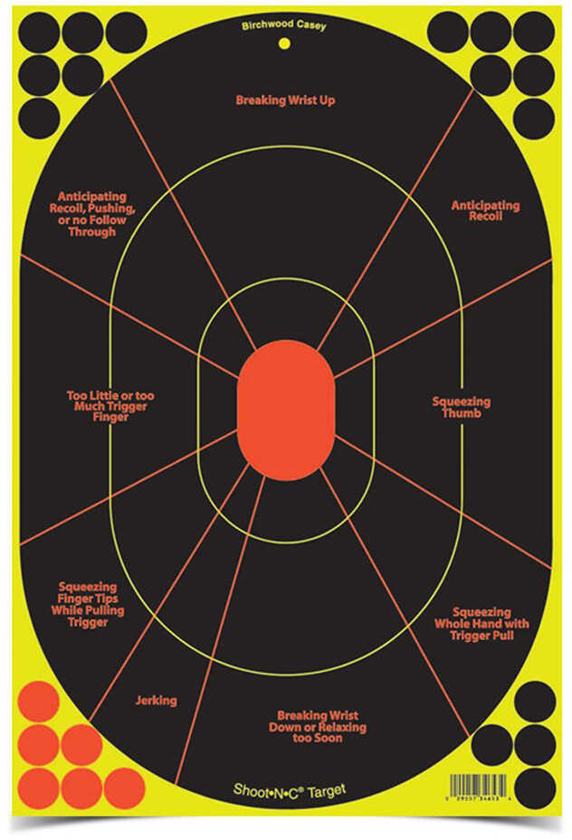 Birchwood Casey Shoot-N-C Targets: Silhouette 12" x 18", Pack Of 5 Md: 34655