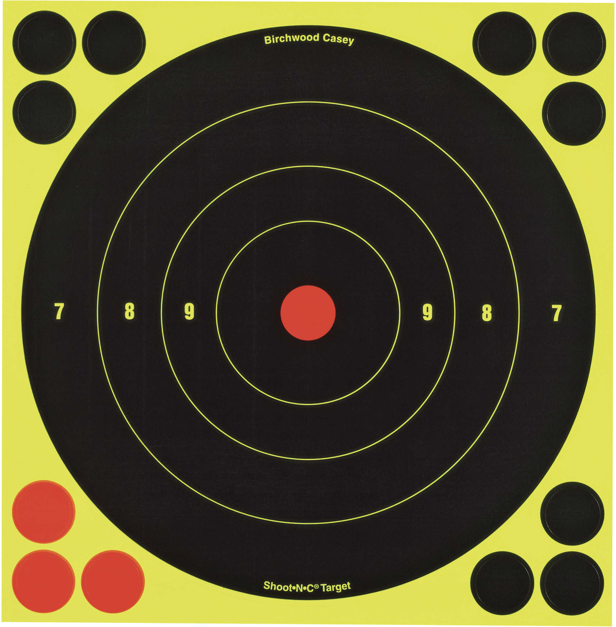 Birchwood Casey Shoot-N-C Targets: Bulls-Eye 8" Round (Per 6) 34805