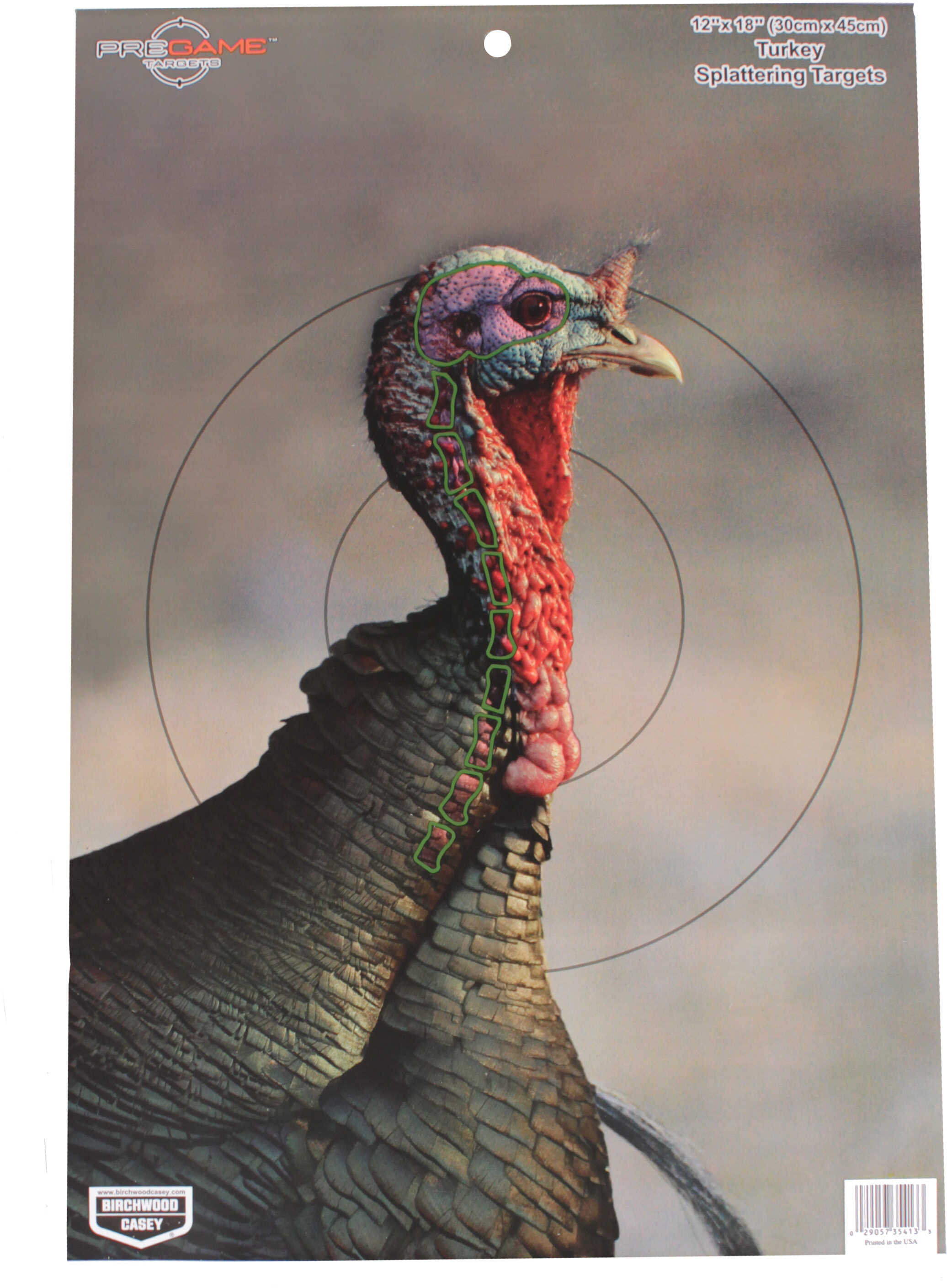 Birchwood Casey PREGAME Turkey 12"x18" 8Pk