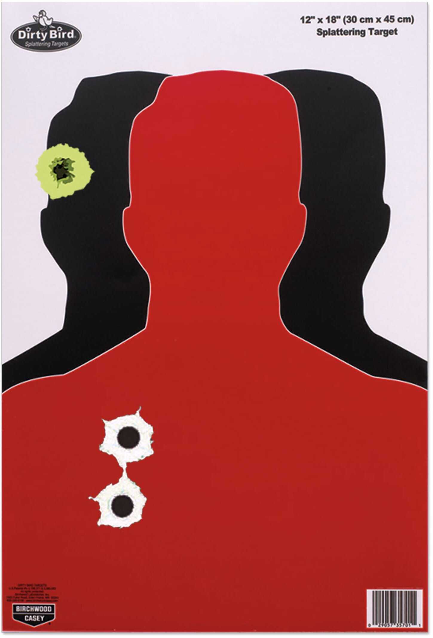 Birchwood Casey GBU-8 Silhouette III Target 12"X18" 8/Pack 35708