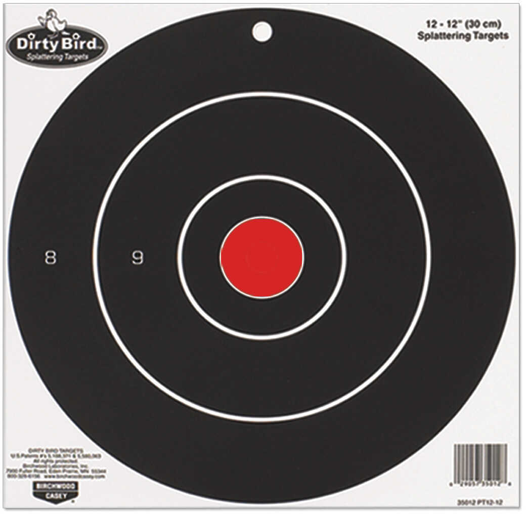 Birchwood Casey Dirty Bird Paper Targets 8", Round, (25 Pack) 35825