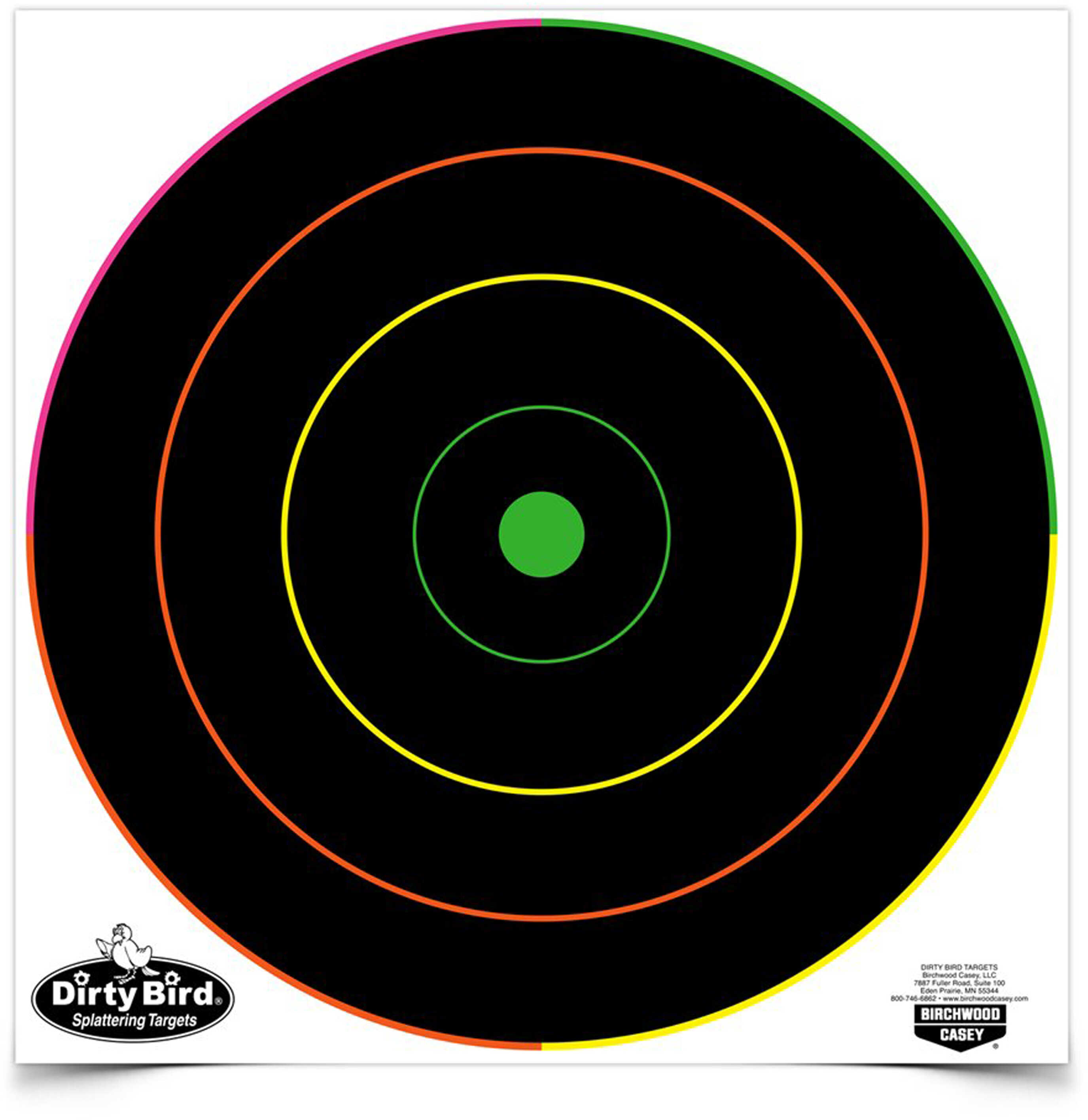 Birchwood Casey Dirty Bird Multi-Color Target 12", (Per 10) 35830