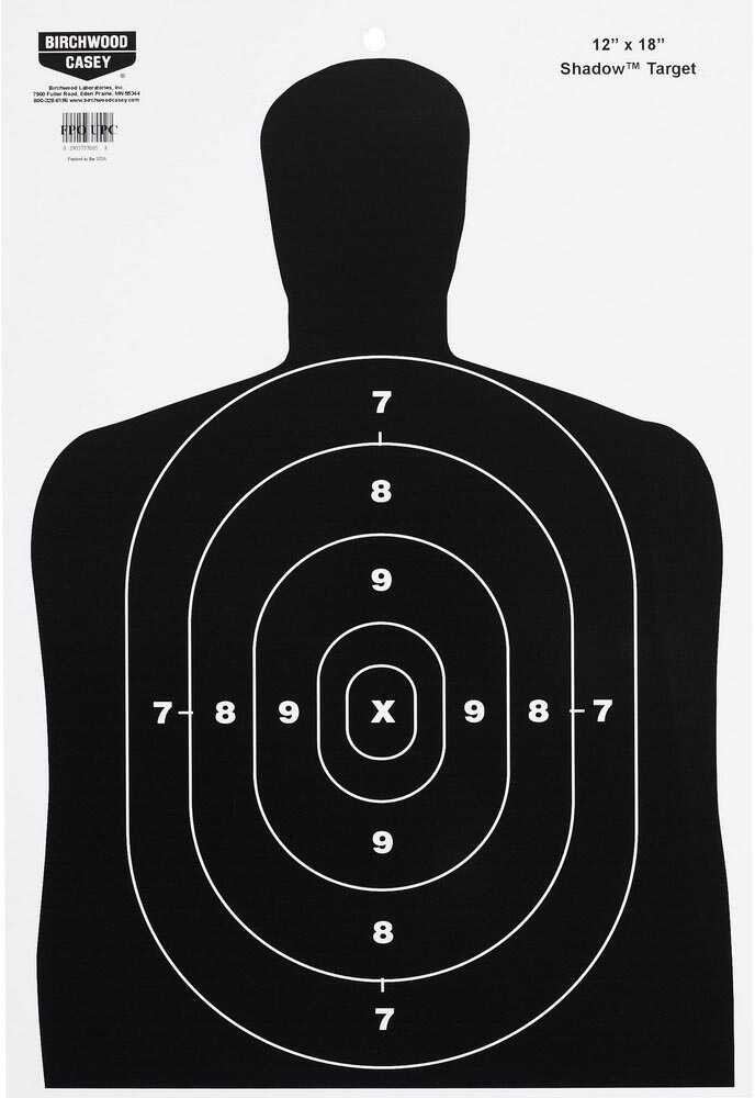 Birchwood Casey B/C Target EZE-SCORER 12"X18" Bc27 Silhouette 10 Targets-img-1