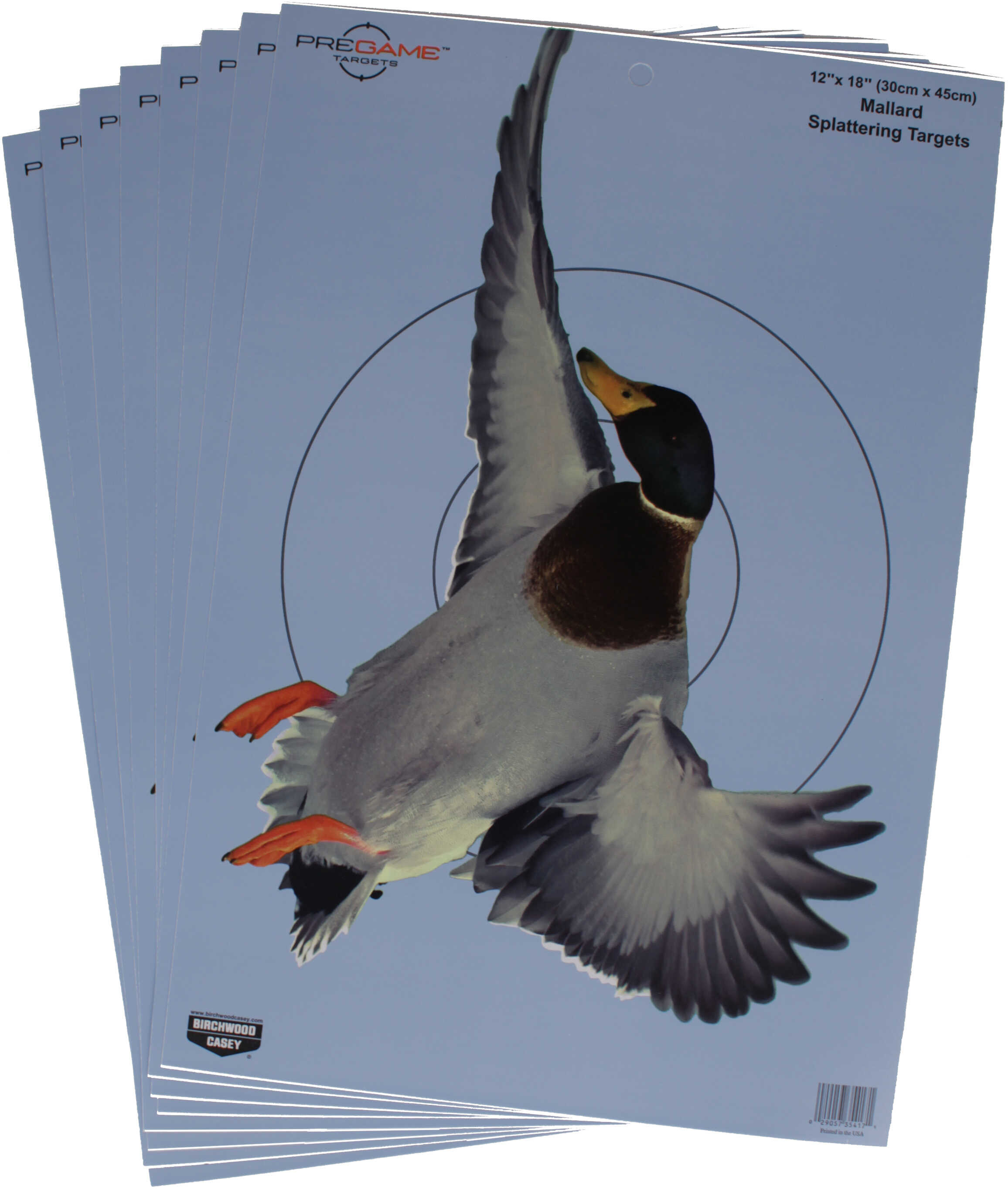 Birchwood Casey Pregame Target 12"X18" W/ Visible Vitals 8/Pack 35407