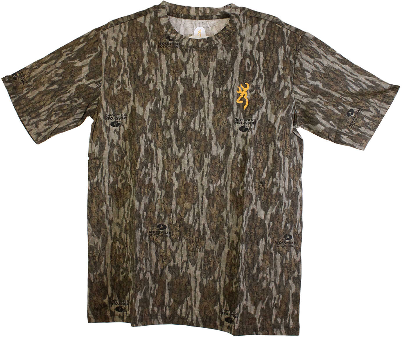 Browning Wasatch-CB Short Sleeve Shirt Mossy Oak Original Bottomlands, Medium