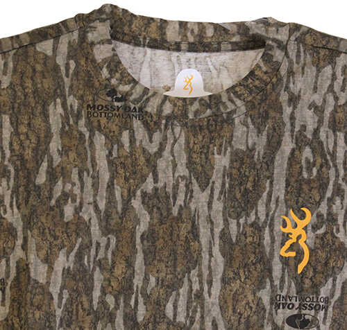 Browning Wasatch-CB Short Sleeve Shirt Mossy Oak Original Bottomlands, Medium