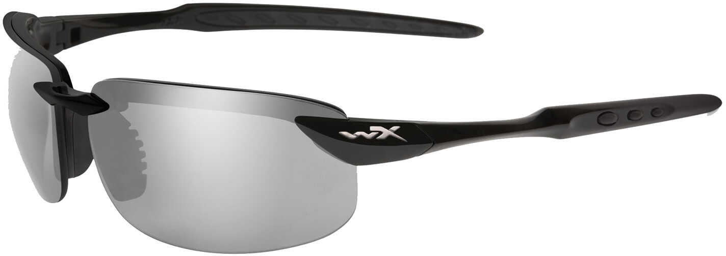 Wiley X Inc. Eyewear Tobi Safety Glasses Polished Silver/Gloss Black ACTOB04