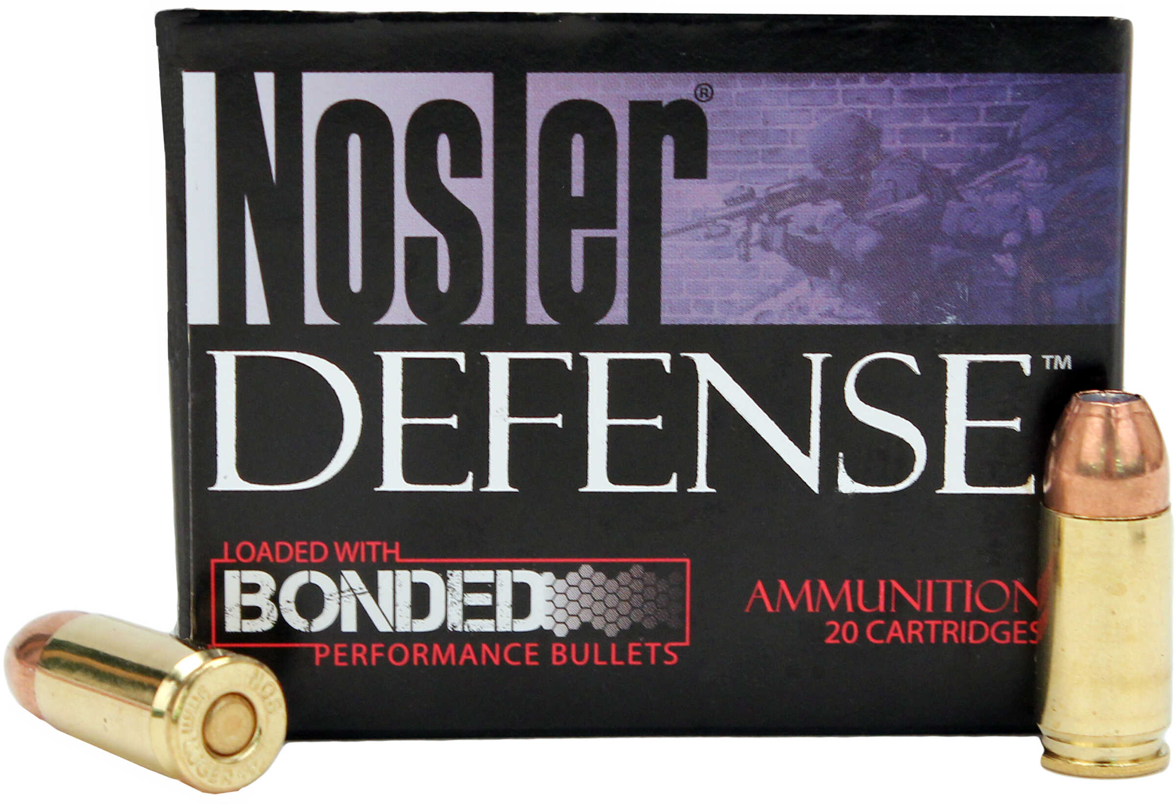 9mm Luger 20 Rounds Ammunition Nosler 124 Grain Hollow Point